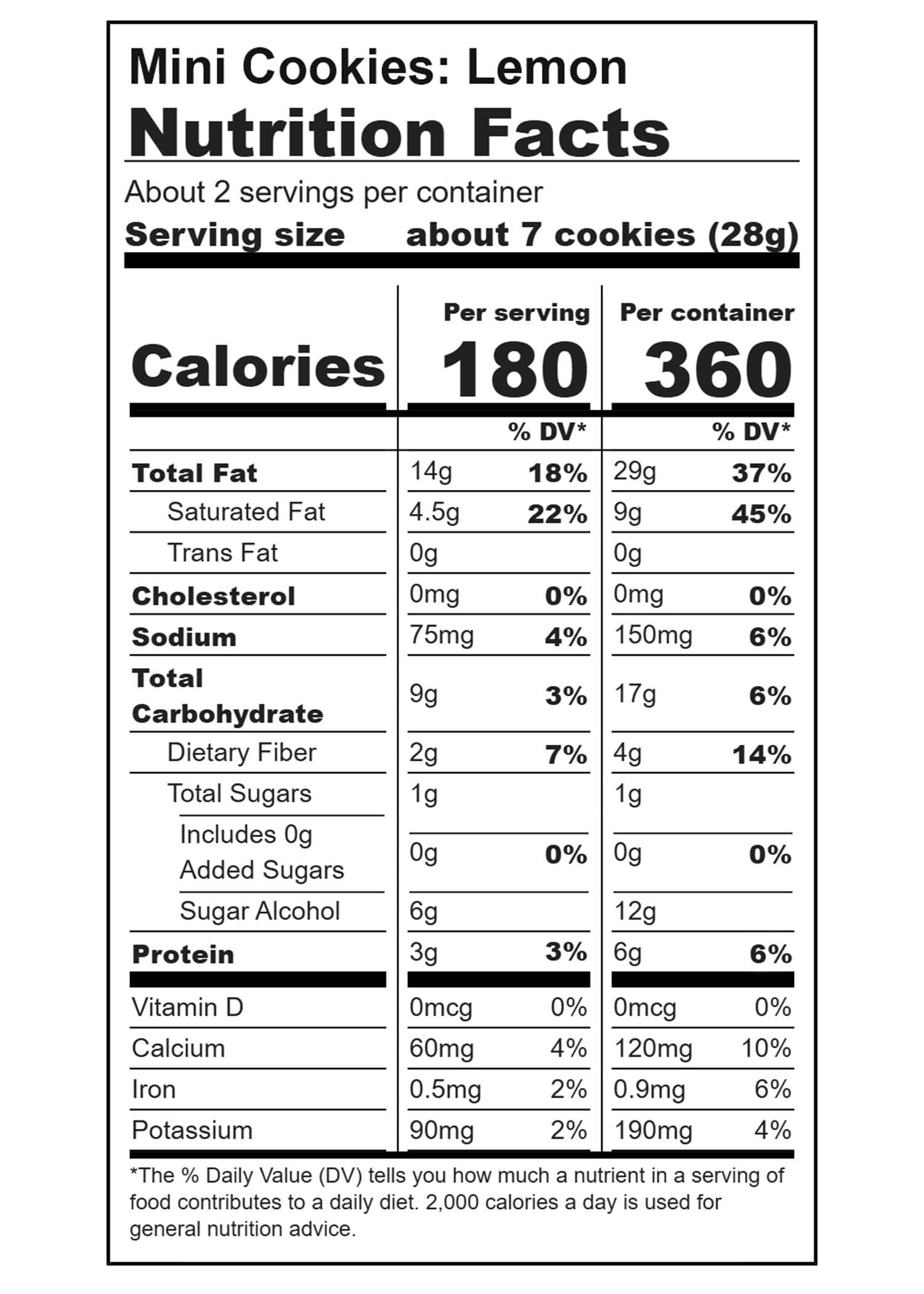 Mini Cookies: Lemon (3 Pack - 2 oz bags) - View 3