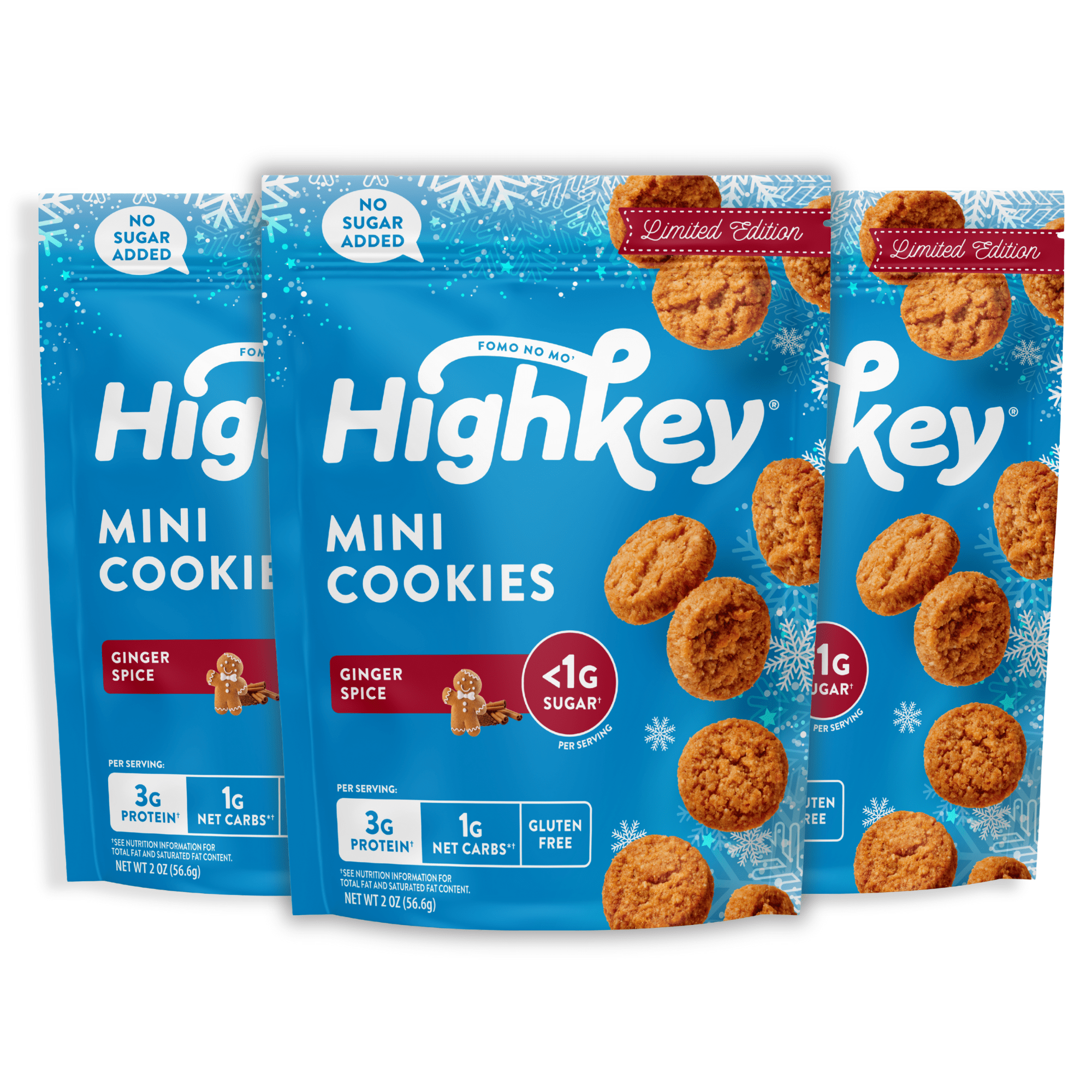 Mini Cookies: Ginger Spice (3 Pack - 2 oz bags)