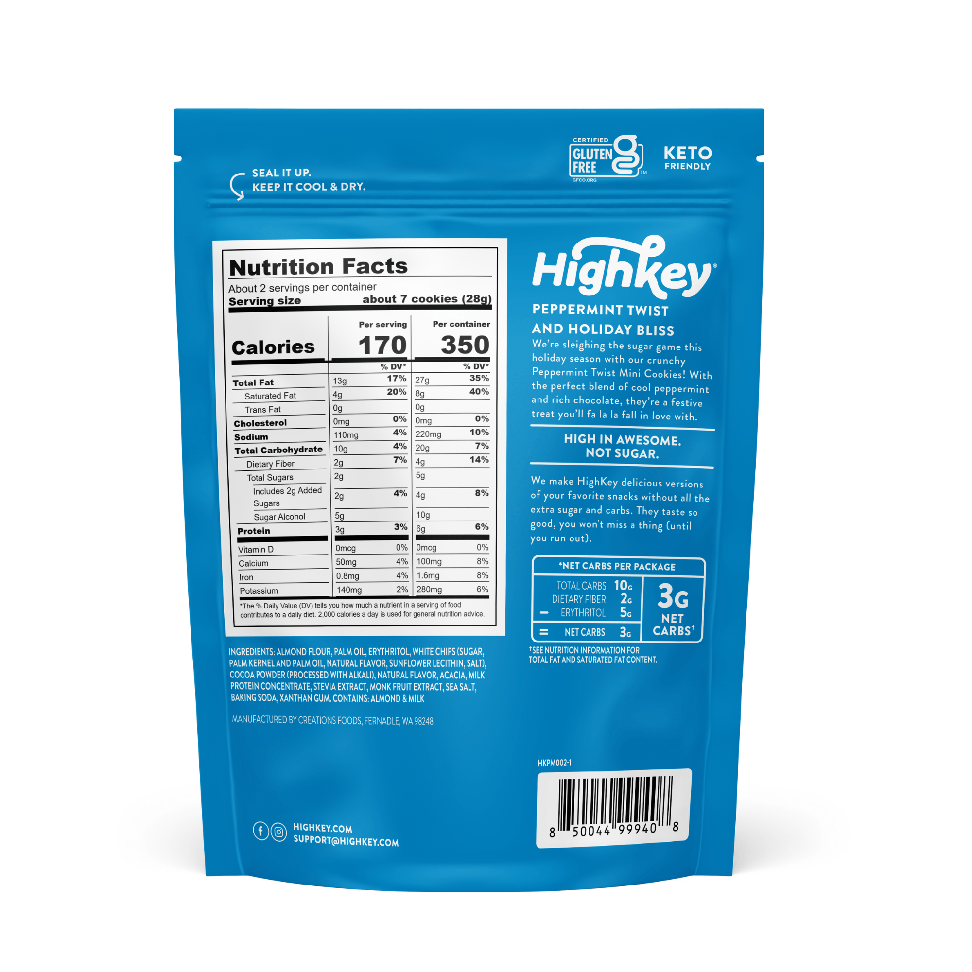 Mini Cookies: Peppermint Twist (3 Pack - 2 oz bags) - View 2