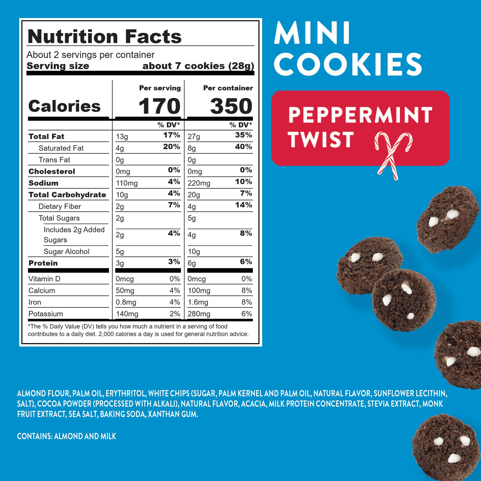 Mini Cookies: Peppermint Twist (3 Pack - 2 oz bags) - View 3