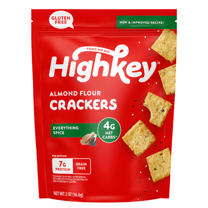 Almond Flour Crackers: Everything (6 Pack - 2 oz bags)