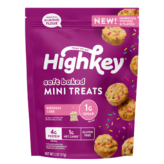 Soft Baked Mini Treats: Birthday Cake (6 Pack - 2 oz bags)